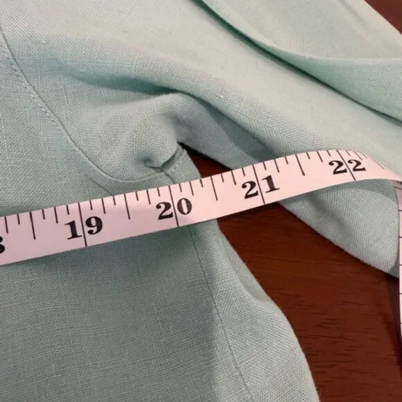 Talbots Linen Button Down Shirt Size 14 Used - Picture 13 of 14